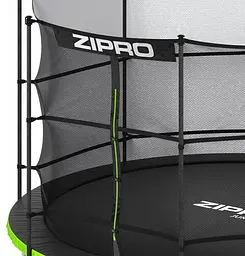 Батут із внутрішньою сіткою Zipro Jump Pro 10 футів 312 см чорно-зелений (5902659840677) - мініатюра 7