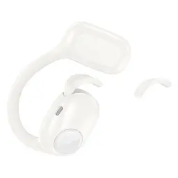 Бездротові TWS навушники Hoco EA1, відкриті, BT5.3, 90mAh, 500mAh, 10h, milky white - мініатюра 4