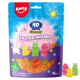 Желейні цукерки Amos 4D Gummy Easter Friends 65г - мініатюра 2