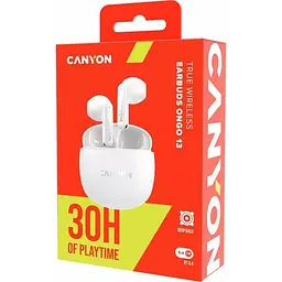 Навушники Canyon TWS headset OnGo 13 Semi-in-ear White (CNS-TWS13W) - мініатюра 10