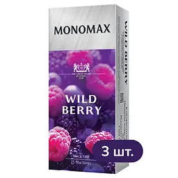 Набір пакетованого чорного чаю Monomax Wild Berry 112.5 г (75 шт. x 1.5 г) - мініатюра 2