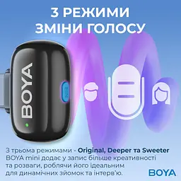 Мікрофон Boya mini-14 Type-C Black (mini-14) - мініатюра 9