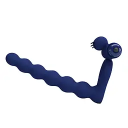 Віброкільце Pretty Love Hercules Penis Sheath III 15.3 см синій - мініатюра 7