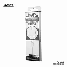 Перехідник Remax Concise Series Lightning to Dual Lightning RL-LA07i 2A - мініатюра 2