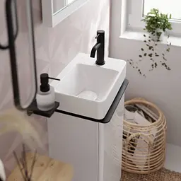 Змішувач для умивальника Hansgrohe Tecturis S CoolStart EcoSmart+ без донного клапана matt black 73301670 - мініатюра 2