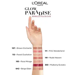 Помада-бальзам для губ L'Oreal Paris Glow Paradise відтінок 353, 3.8 г (AA414100) - мініатюра 3