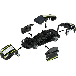 Інерційна машинка Crash'ems Крашмобіль 2 в 1 Black Star (1300) - мініатюра 3