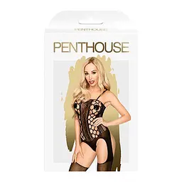Бодістокінг з імітацією панчох Penthouse - Bomb Squad Black S/M/L - мініатюра 3
