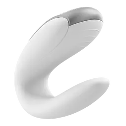 Вібратор Satisfyer Double Fun Partner 9.3 см білий - мініатюра 6