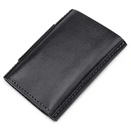 Чоловіче шкіряне портмоне GRANDE PELLE 7х10х1,5 см acs0018638 - мініатюра 2