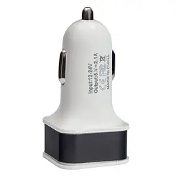 Автомобільний зарядний пристрій VOIN 10,5W, 2USB 12/24V - 5V 2,1A (C-36210) - мініатюра 5