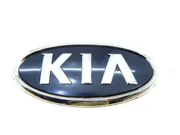 Емблема Kia Хром Пластик (65х130 мм) на двосторонньому скотчі ЕМ 171103 - мініатюра 2
