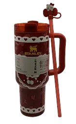 Термос термочашка Stanley Quencher H2.0 Tumbler Світиться у темряві 1,18 л Hello Kitty Love Edition KT7001977 - мініатюра 5