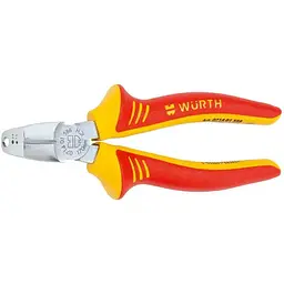Клещи изогнутые для электромонтажных работ Wurth Zebra VDE IEC 60900 170 мм (071401 588)