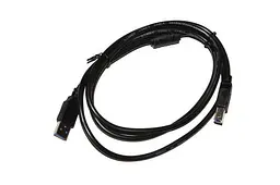 Кабель USB 2.0 AM - USB BM, 1.5 м, чорний, Atcom, феритовий фільтр (5474)