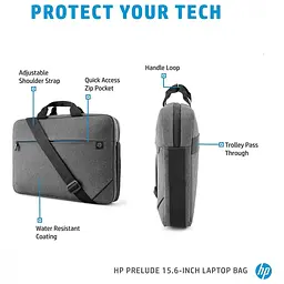 Сумка для ноутбука HP 15.6" Prelude Top Load Laptop Bag (2Z8P4AA) - мініатюра 6