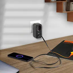 Мережевий адаптер Videx Oncord з/з 1п 2.4 A 2 USB+USB-C black (VF-AD1G2U1C-B) - мініатюра 8
