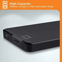 Зовнішній жорсткий диск WD Elements 5TB Portable External HD Black (WDBU6Y0050BBK) [69686] - мініатюра 8