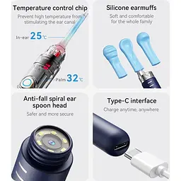 Розумна вушна паличка Sunuo Smart Visual Ear Sticks S1 Pro [167987] - мініатюра 7