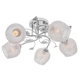 Люстра стельова Brille в спальню E27 60W CH (LK-597C/5) - мініатюра 2