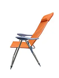 Крісло-шезлонг із регульованою спинкою Levistella GP20022010 ORANGE - мініатюра 3