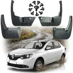 Бризковики для Renault Logan / Sandero 2013- Комплект 4 шт OEM: 7717274253, 7717274244 (BRNLG1421)