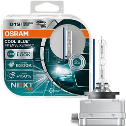 Комплект ксенонових ламп Osram D1S 35W PK32d-2 Cool Blue Intense Next Gen +150% 2 шт. (66140CBN-HCB) - мініатюра 6