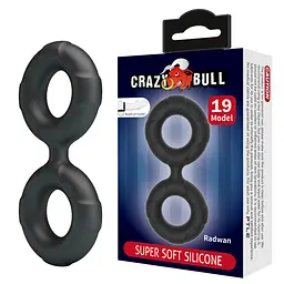 Ерекційне кільце Crazy Bull Super Soft Silicone Radwan, чорне PRETTY LOVE BI-210364 103646 - мініатюра 1