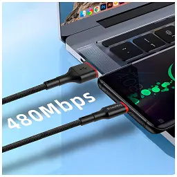 Дата кабель USB 2.0 AM to USB-C 1.0m 2.4А black ColorWay (CW-CBUC064-BK) - мініатюра 8