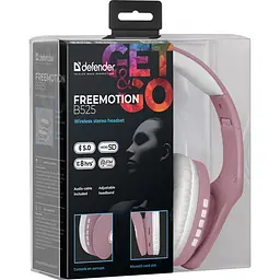 Гарнітура Defender FreeMotion B525 Bluetooth + 3.5 мм White-Pink (63528)