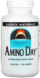 Амінокислоти Source Naturals Amino Day 1000 мг 120 таблеток