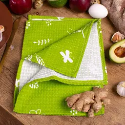 Рушник вафельний MirSon №510 Waffle Green tropics 90х45 см (2200006739753) - мініатюра 3