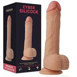 Фалоімітатор на присосці Freeman, 20 см, Cyber Silicock - мініатюра 6