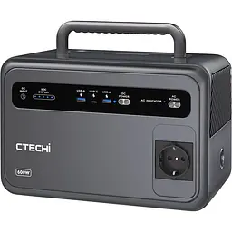 Зарядна станція CTECHi GT600 600Вт 384Wh Grey