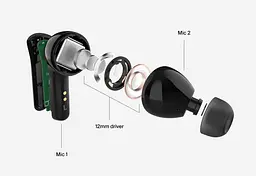Навушники TWS Belkin Soundform Motion True Wireless чорний (AUC010BTBK) - мініатюра 7