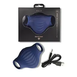 Мастурбатор Rocks Off Palm Blue, петлі для пальців, 10 режимів - мініатюра 6