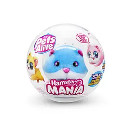 Інтерактивна м'яка іграшка Кумедний хом'ячок Pets Alive S1 Pets and Robo Alive 9543-1 блакитний