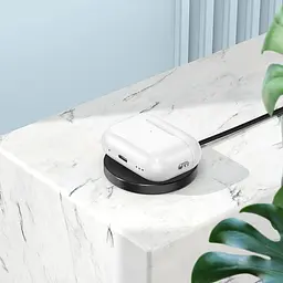 Бездротові навушники Hoco EW49 TWS Bluetooth 5.3 з мікрофоном, бездротовою зарядкою, вакуумні, білі - мініатюра 4