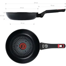Сковорода Krauff MasterChef алюмінієва без кришки Ø20 см (25-45-287) - мініатюра 7
