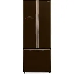 Холодильник Hitachi R-WB480 нижня морозильна камера 3 двері Ш680xВ1780xГ797 377л A+ Коричневе скло (R-WB480PUC2GBW)