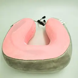 Масажна подушка універсальна масажер для спини рук та ніг U-Shaped Massage Pillow бежевий - мініатюра 4