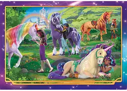Пазл Clementoni SuperСolor: Прогулянка з єдинорогами, Академія Єдинорогів, Netflix (SuperСolor - Unicorn Academy Puzzle - 104 pcs.), 104 ел. (25093) - мініатюра 2