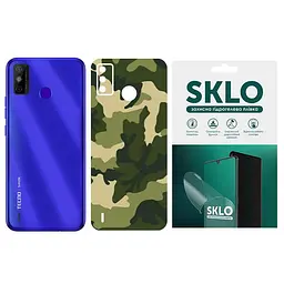Захисна плівка SKLO Back (тил) Camo для TECNO Camon 19 Pro Зелений / Army Green