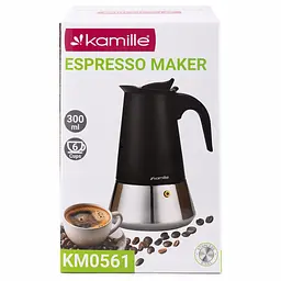 Кавоварка гейзерна Kamille KM-0561 300 мл - мініатюра 9