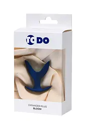 Анальна пробка ToDo Expander Plug Bloom M 9 см (синій) - мініатюра 8