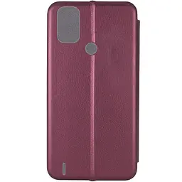 Шкіряний чохол-книжка Classy для Nokia C31 Бордовий - мініатюра 3