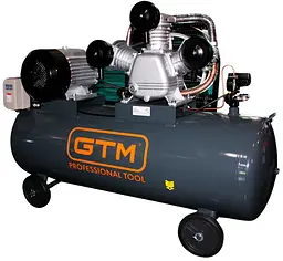 Поршневий повітряний компресор 220 л GTM KC3090-220L ремінний