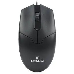 Комп'ютерна мишка Real-El RM-208 USB Black (EL123200030) - мініатюра 6