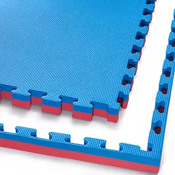 Мат-пазл (ласточкин хвіст) 4FIZJO Mat Puzzle EVA 100 x 100 x 4 cм Blue/Red 4FJ0169 (P-5907739310668) - мініатюра 3