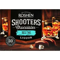 Цукерки Roshen Shooters з ромовим лікером 150 г